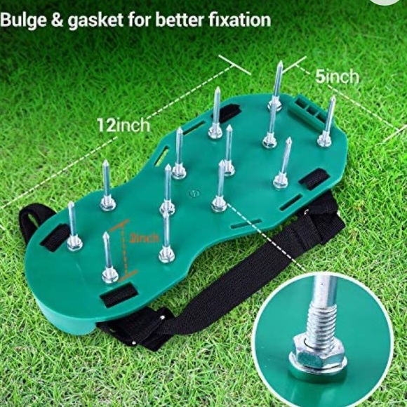 Lawn Aerator Shoes with Hook & Loop Straps - Picture 4 of 16